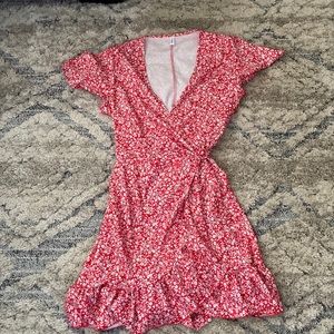 Amazon wrap short sleeve dress